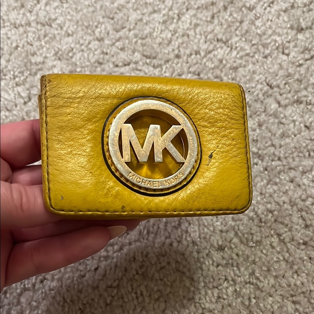 Michael Kors Yellow Card Holder